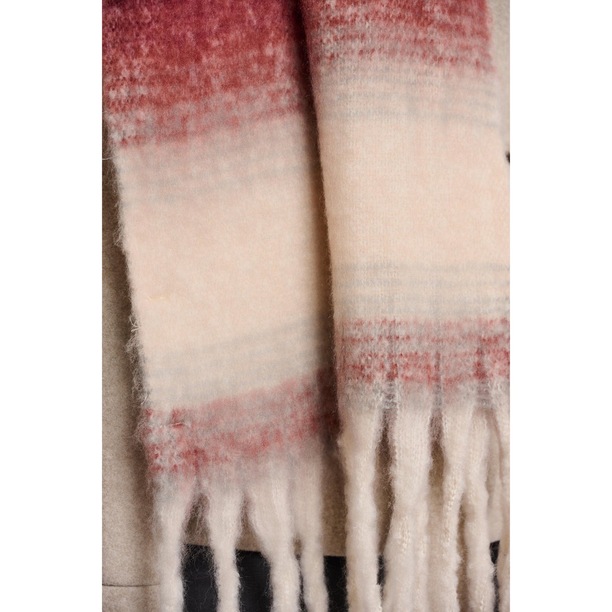 ERICA CHECK SCARF SUGAR PLUM-LADIES ACCESSORIES-RINO & PELLE-JB Evans Fashions & Footwear