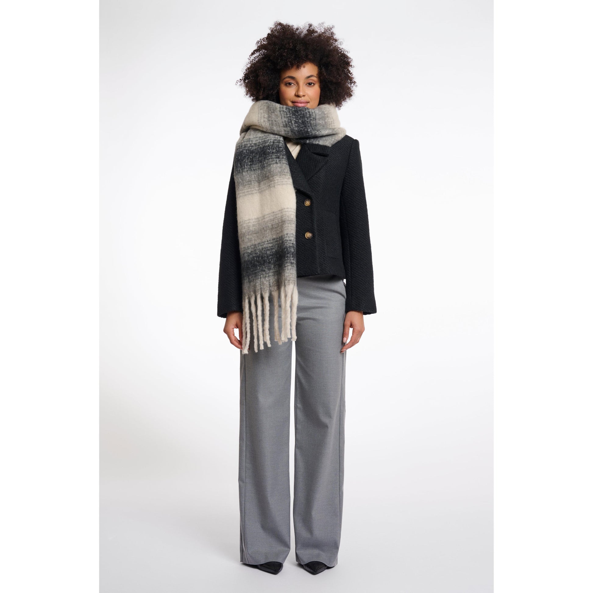 ERICA CHECKED SCARF-LADIES ACCESSORIES-RINO & PELLE-JB Evans Fashions & Footwear