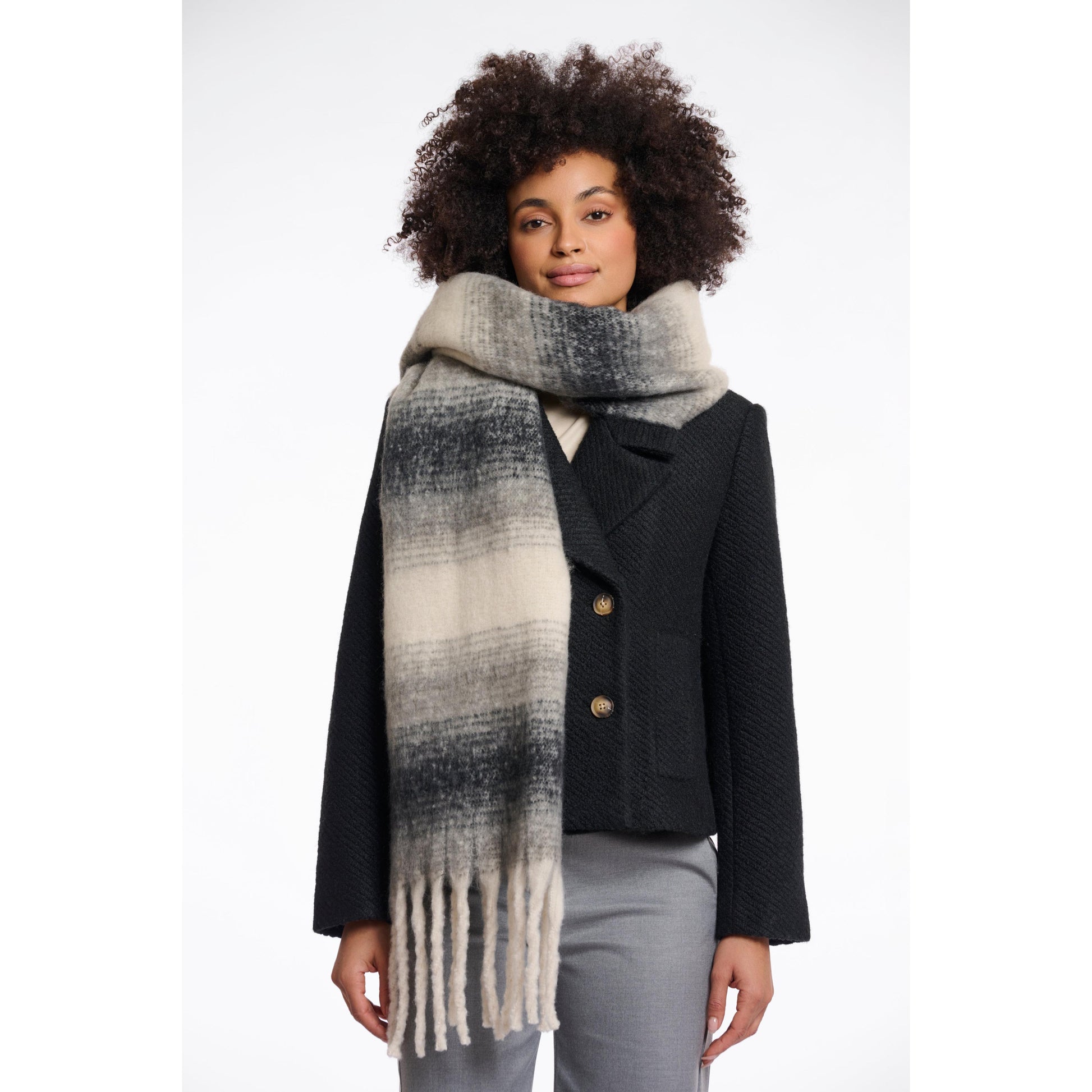 ERICA CHECKED SCARF-LADIES ACCESSORIES-RINO & PELLE-JB Evans Fashions & Footwear