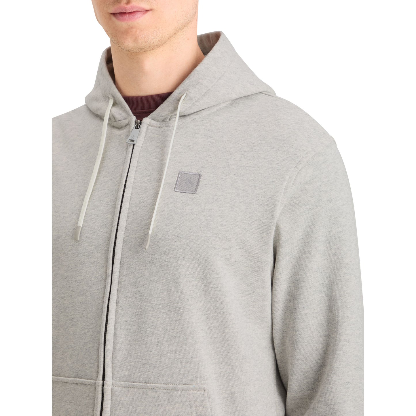 ESSENTIAL LOGO BADGE ZIP THROUGH HOODIE-MENS SWEATERS & KNITS-SCOTCH & SODA-JB Evans Fashions & Footwear