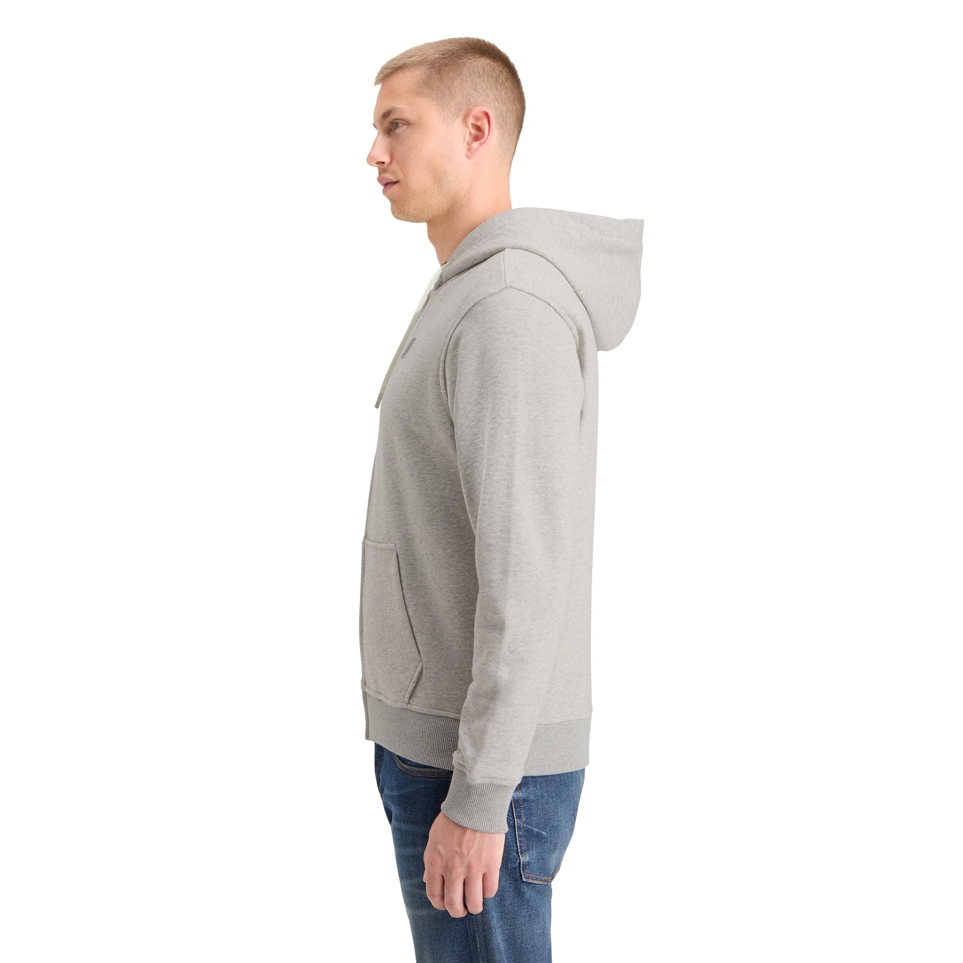 ESSENTIAL LOGO BADGE ZIP THROUGH HOODIE-MENS SWEATERS & KNITS-SCOTCH & SODA-JB Evans Fashions & Footwear