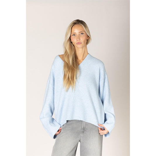 ETTA V-NECK SWEATER-LADIES SWEATERS & KNITS-LYLA & LUXE-JB Evans Fashions & Footwear