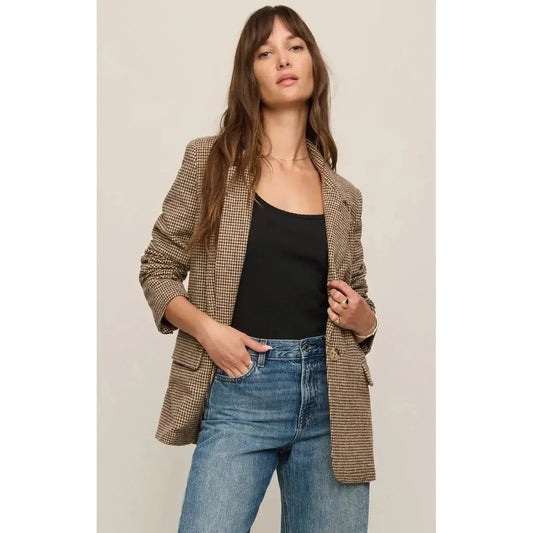 EVAN CHECK BLAZER-LADIES BLAZERS-Z SUPPLY-JB Evans Fashions & Footwear