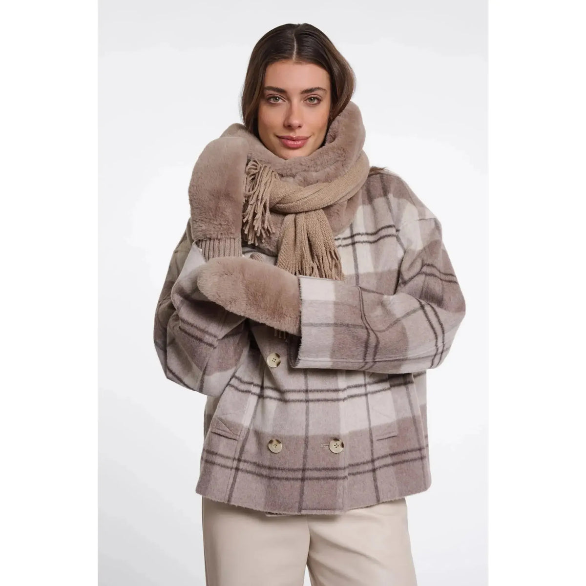 FAUX FUR MITTS-LADIES ACCESSORIES-RINO & PELLE-JB Evans Fashions & Footwear