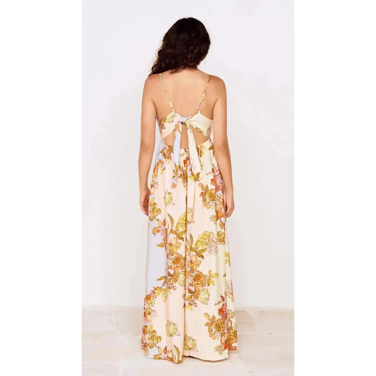 FIORE TIE BACK MAXI DRESS-LADIES DRESSES & JUMPERS-MINK PINK-JB Evans Fashions & Footwear