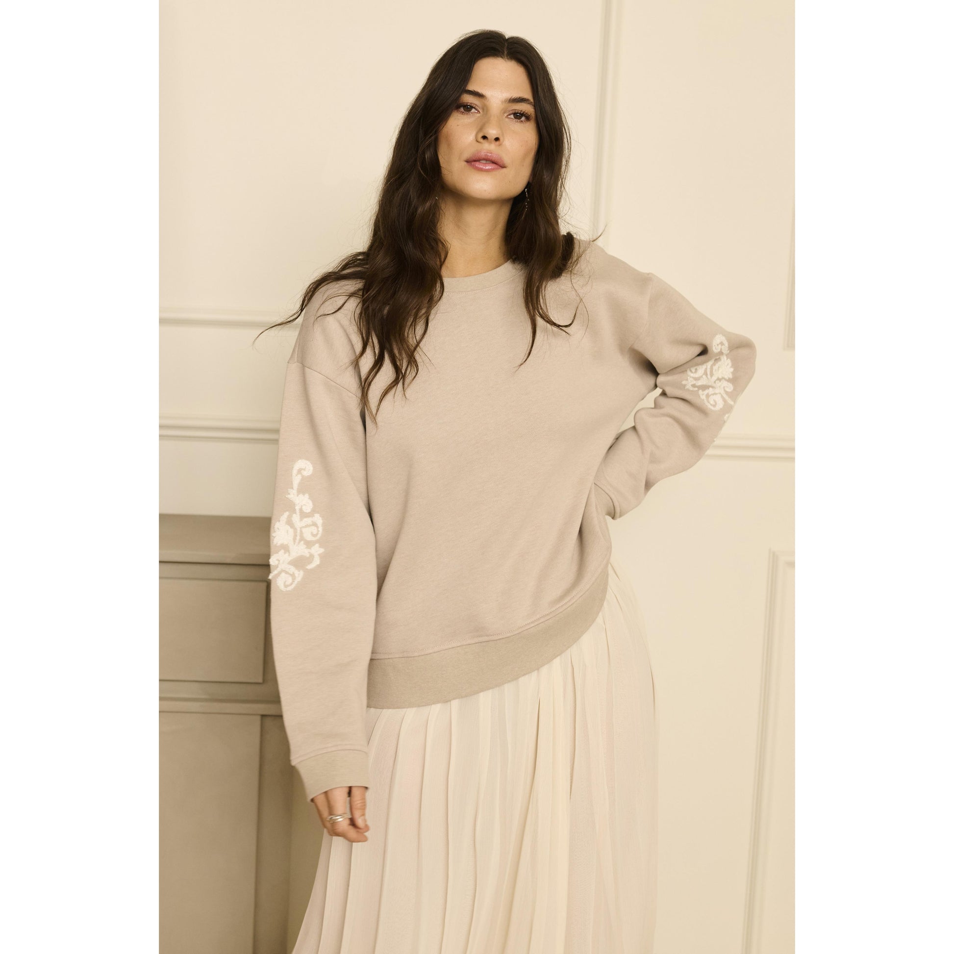 FLAKE SKIRT-SKIRTS-CREAM-JB Evans Fashions & Footwear