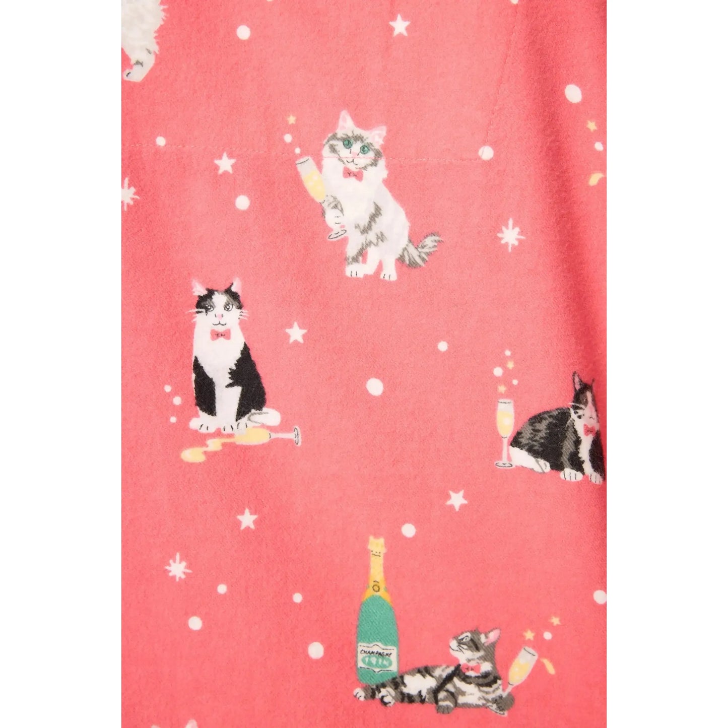 FLANNEL PJ SET "LET'S GET FIZZICAL"-LADIES LOUNGE & SLEEPWEAR-PJ SALVAGE-JB Evans Fashions & Footwear