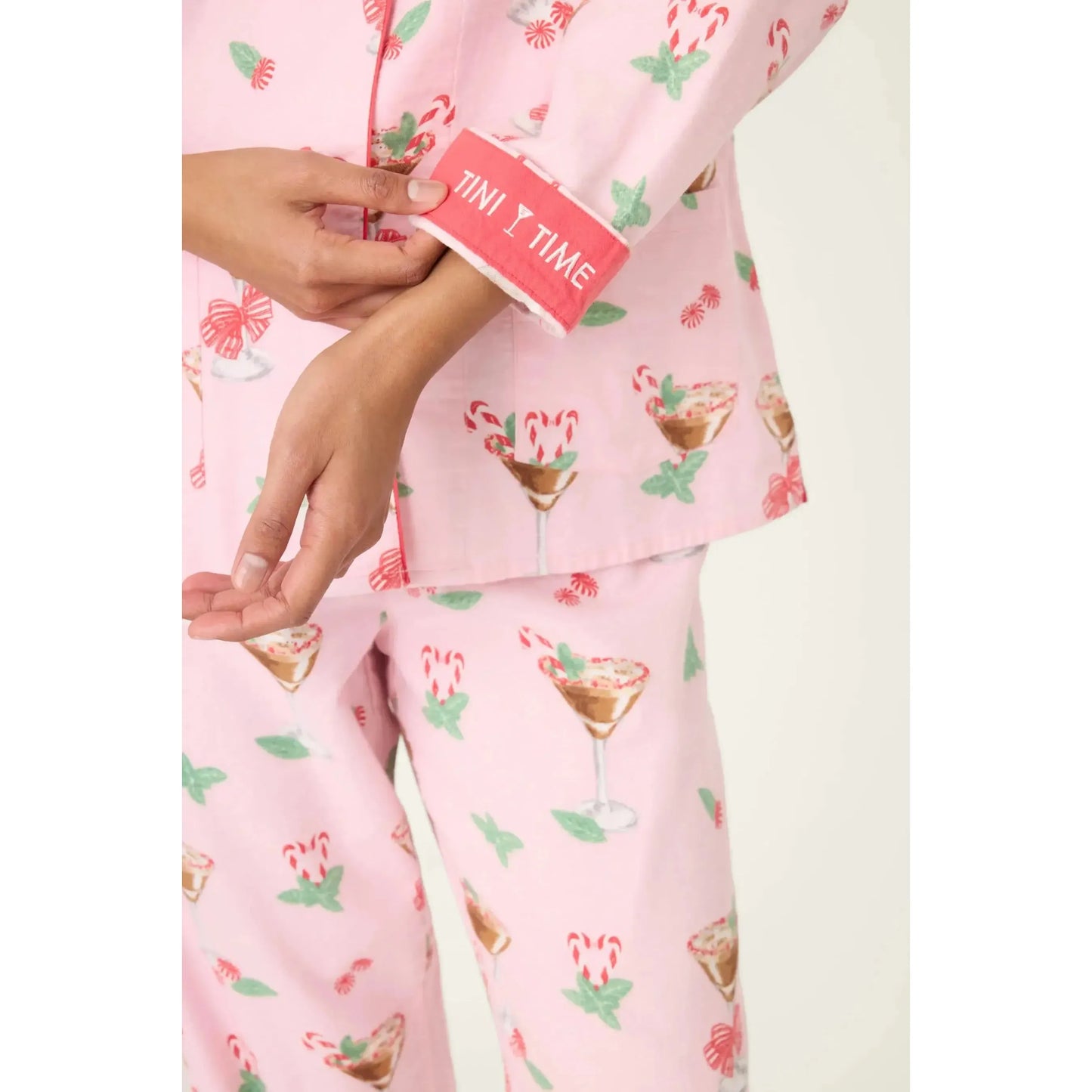 FLANNEL PJ SET "TINI TIME"-LADIES LOUNGE & SLEEPWEAR-PJ SALVAGE-JB Evans Fashions & Footwear