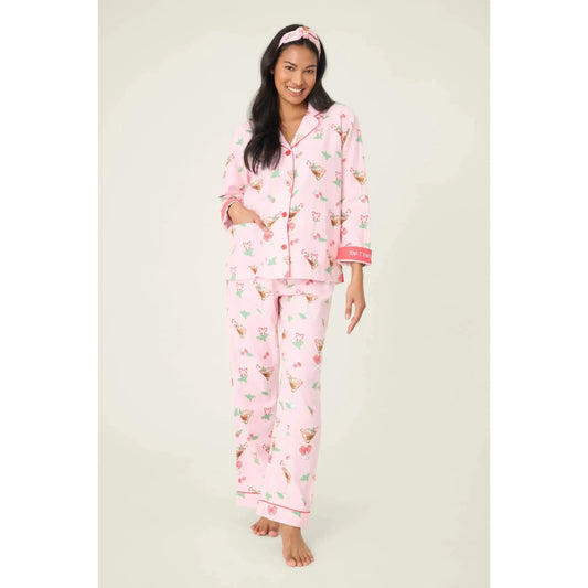 FLANNEL PJ SET "TINI TIME"-LADIES LOUNGE & SLEEPWEAR-PJ SALVAGE-JB Evans Fashions & Footwear