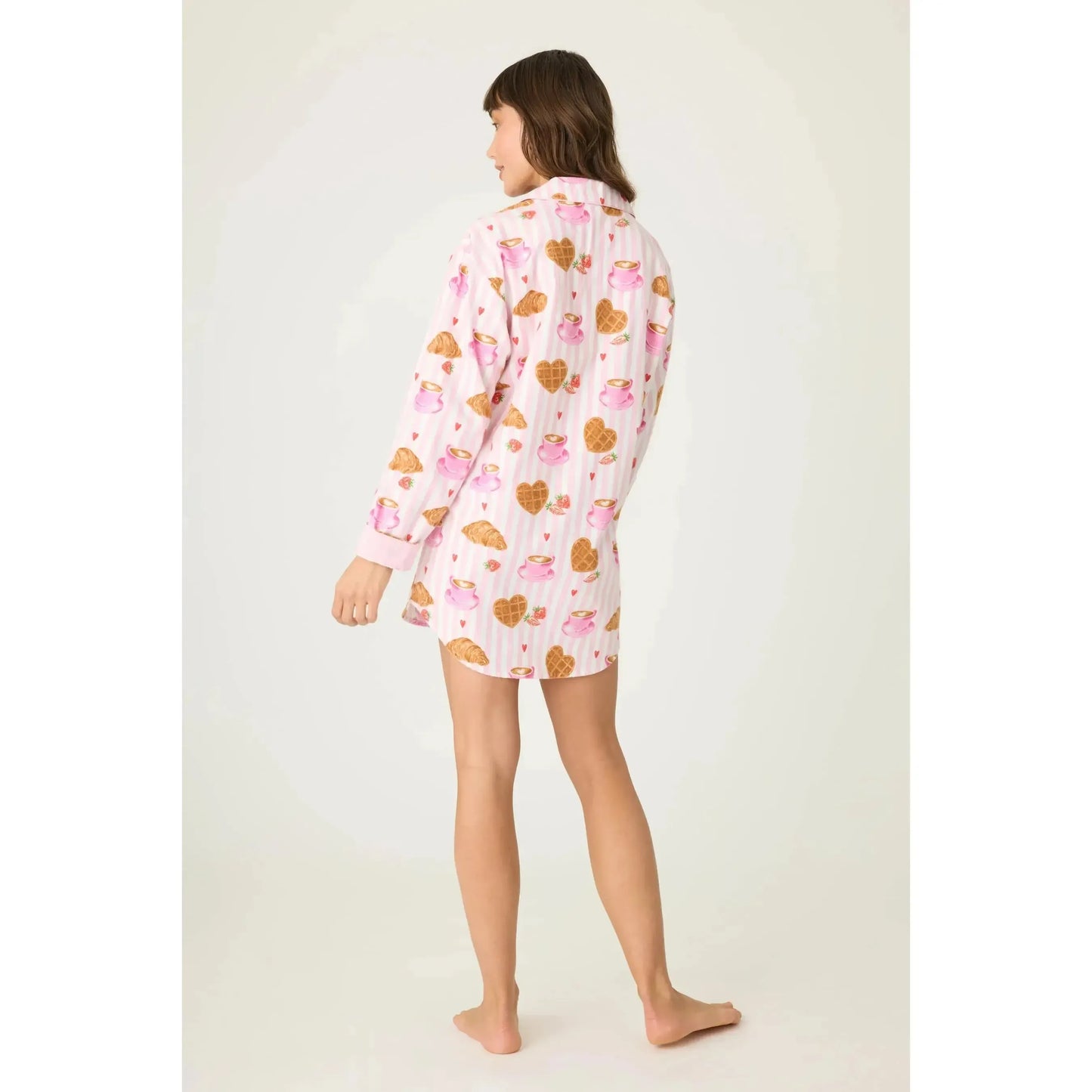 FLANNELS NIGHT SHIRT-LADIES LOUNGE & SLEEPWEAR-PJ SALVAGE-JB Evans Fashions & Footwear