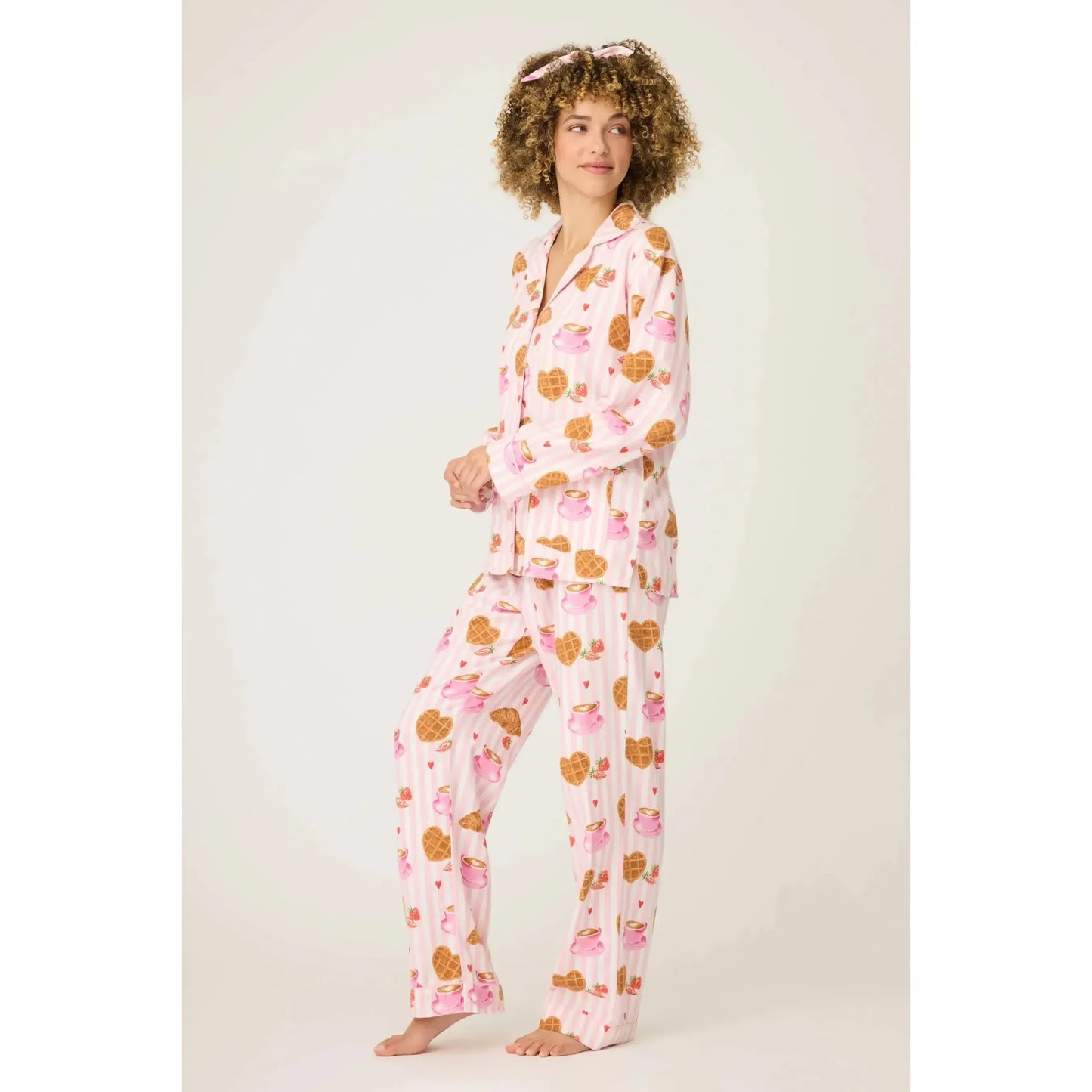 FLANNELS PJ SET BRUNCH CLUB-LADIES LOUNGE & SLEEPWEAR-PJ SALVAGE-JB Evans Fashions & Footwear