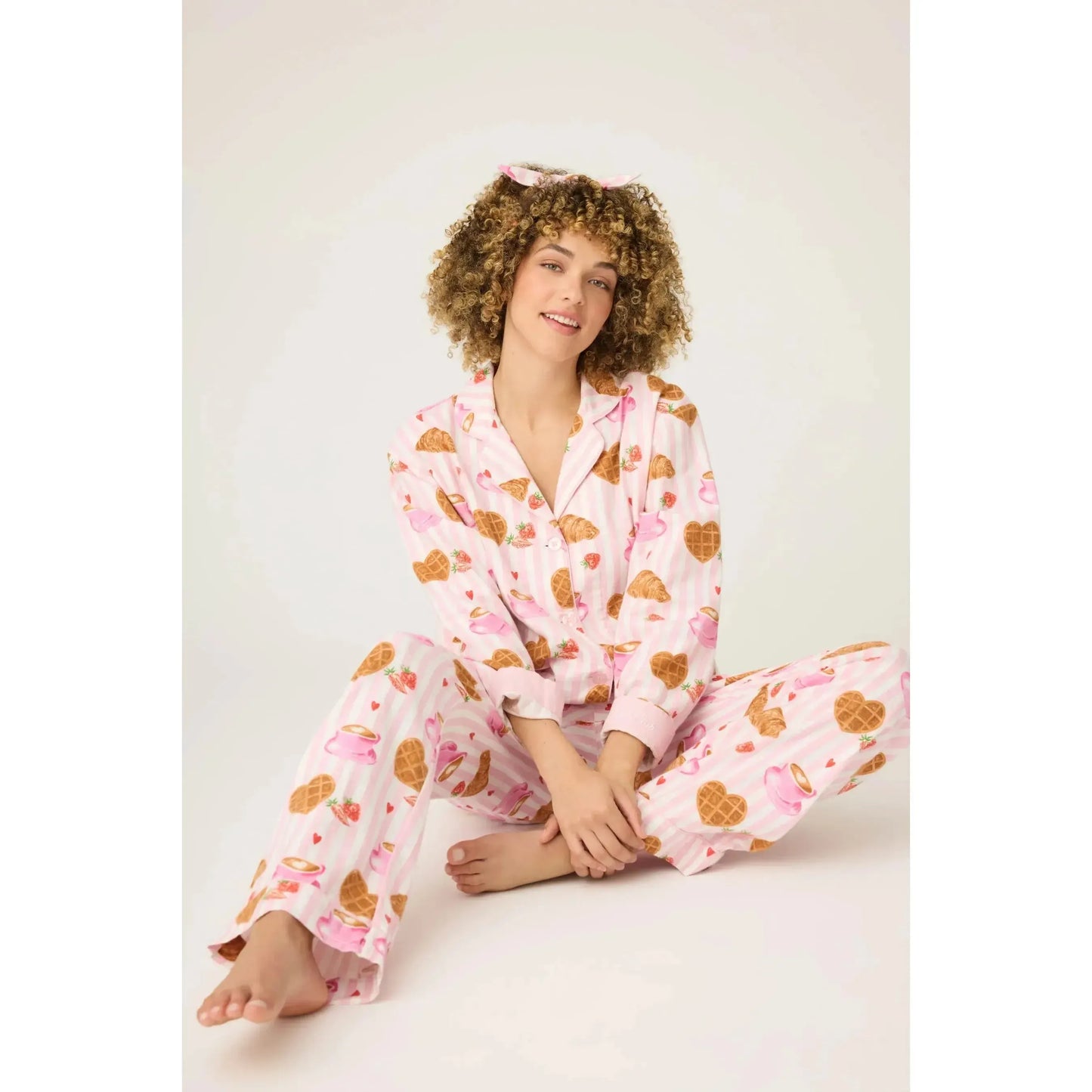 FLANNELS PJ SET BRUNCH CLUB-LADIES LOUNGE & SLEEPWEAR-PJ SALVAGE-JB Evans Fashions & Footwear