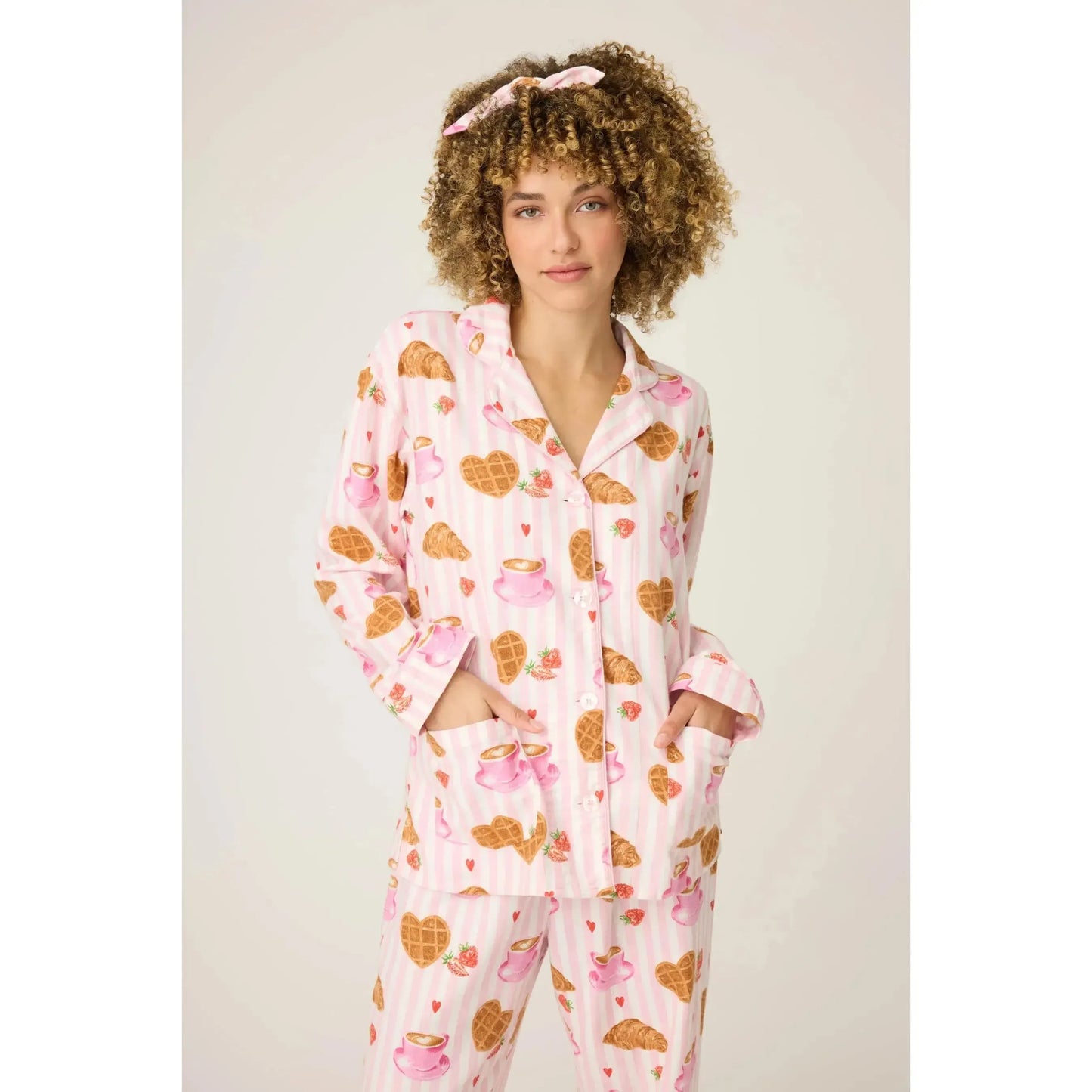 FLANNELS PJ SET BRUNCH CLUB-LADIES LOUNGE & SLEEPWEAR-PJ SALVAGE-JB Evans Fashions & Footwear