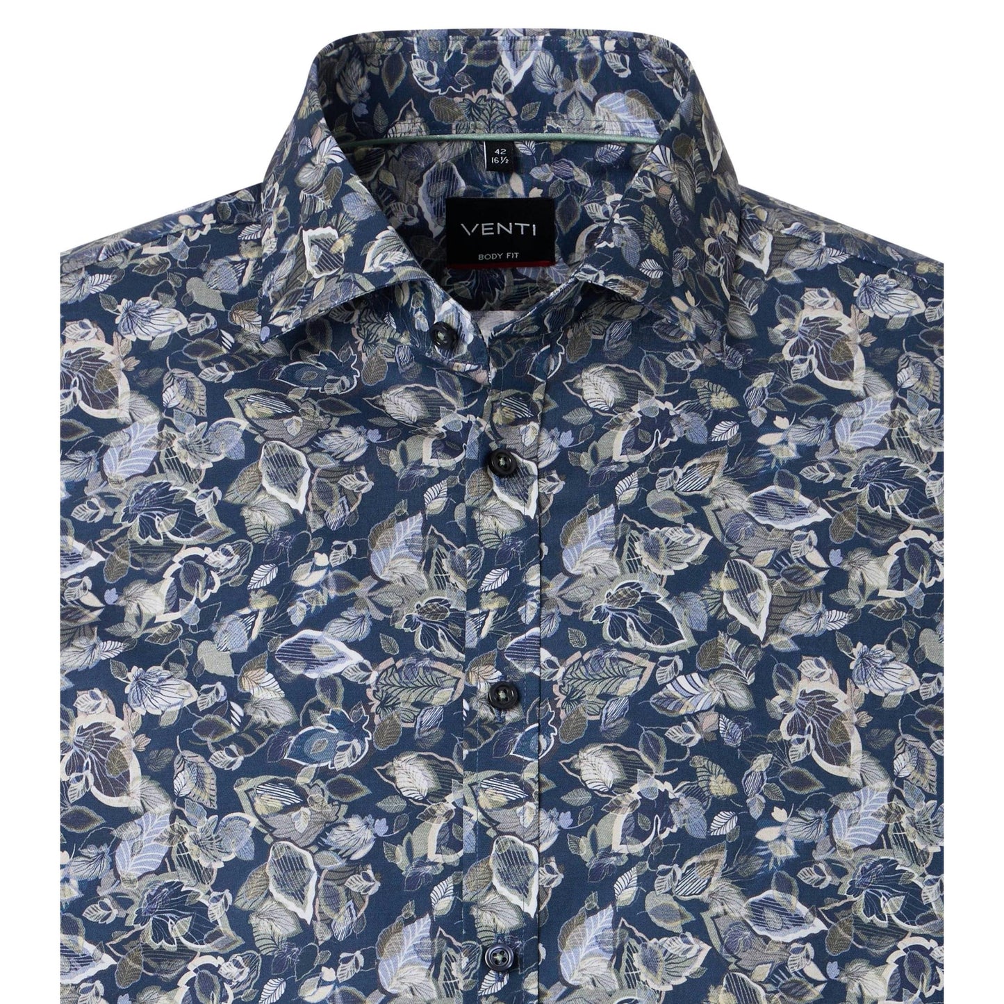 FLORAL PRINT BODY FIT-MENS DRESS SHIRTS-VENTI-JB Evans Fashions & Footwear