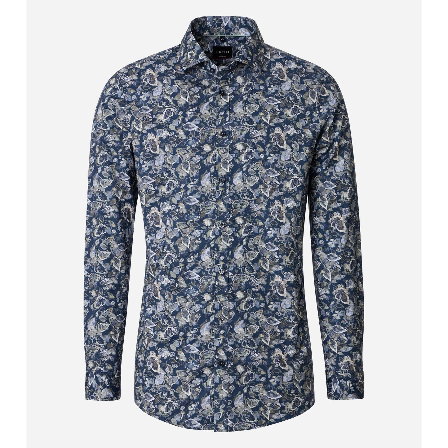 FLORAL PRINT BODY FIT-MENS DRESS SHIRTS-VENTI-JB Evans Fashions & Footwear