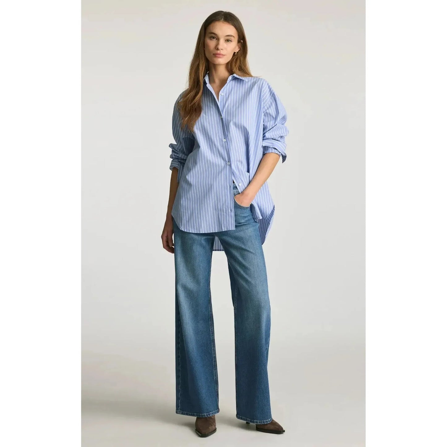 FLORIDA MID BRUSHED CLASSIC BLUE-LADIES DENIM-MAVI-JB Evans Fashions & Footwear