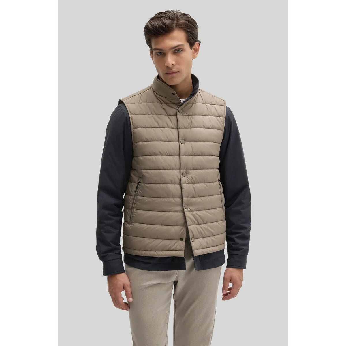 FLORIO REVERSIBLE SNAP JACKET-MENS LIGHTWEIGHT COATS & JACKETS-ROBERT BARAKETT-JB Evans Fashions & Footwear
