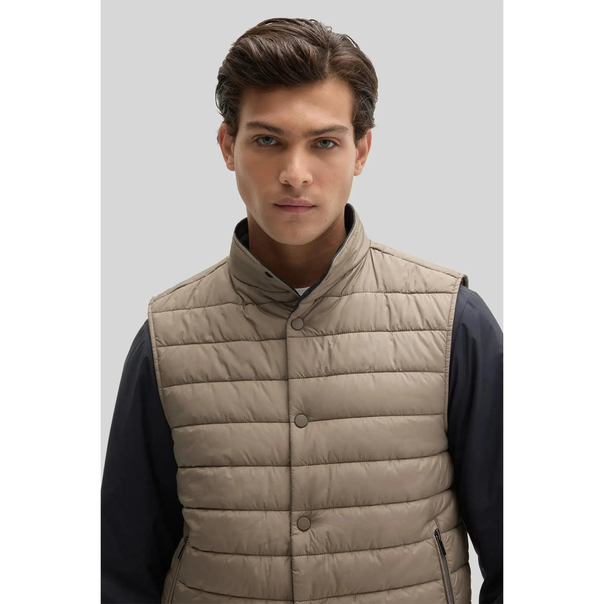 FLORIO REVERSIBLE SNAP JACKET-MENS LIGHTWEIGHT COATS & JACKETS-ROBERT BARAKETT-JB Evans Fashions & Footwear