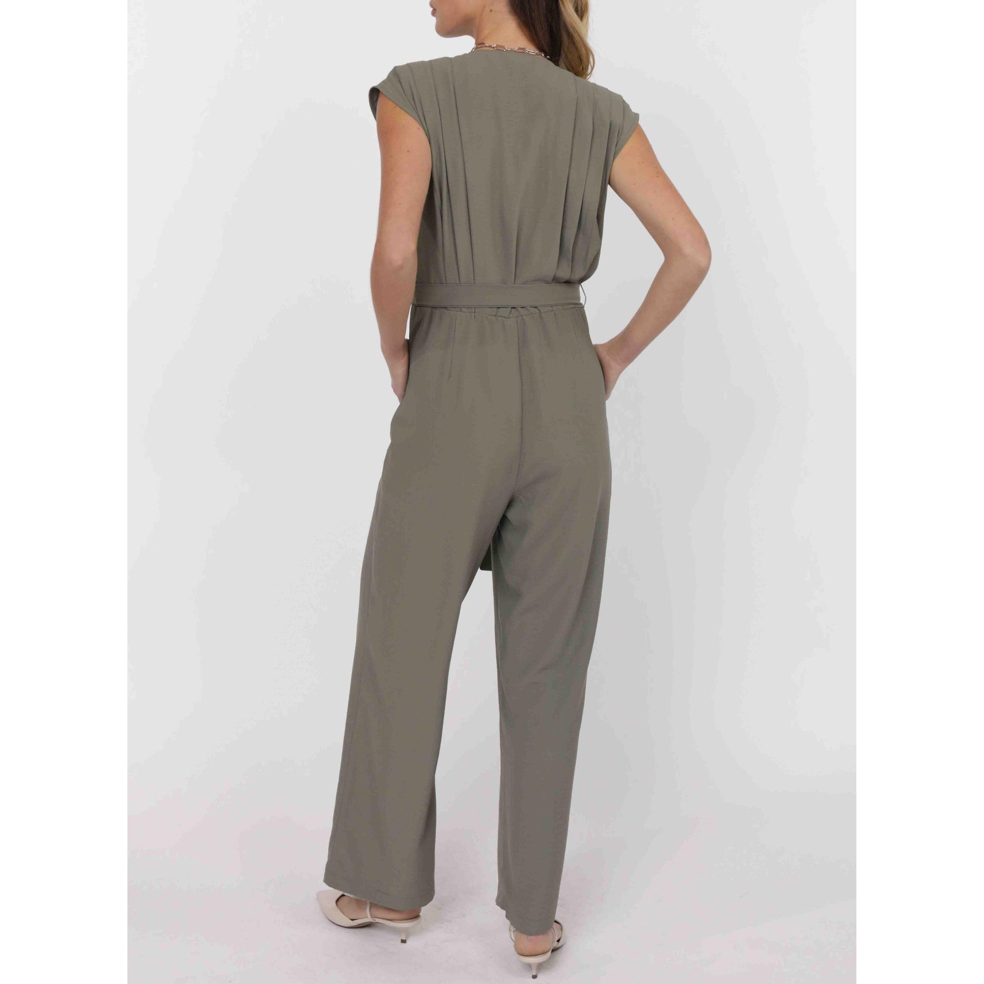 FOR YOU CREPE PLEAT BODICE JUMPSUIT-LADIES DRESSES & JUMPERS-SAGE THE LABEL-JB Evans Fashions & Footwear