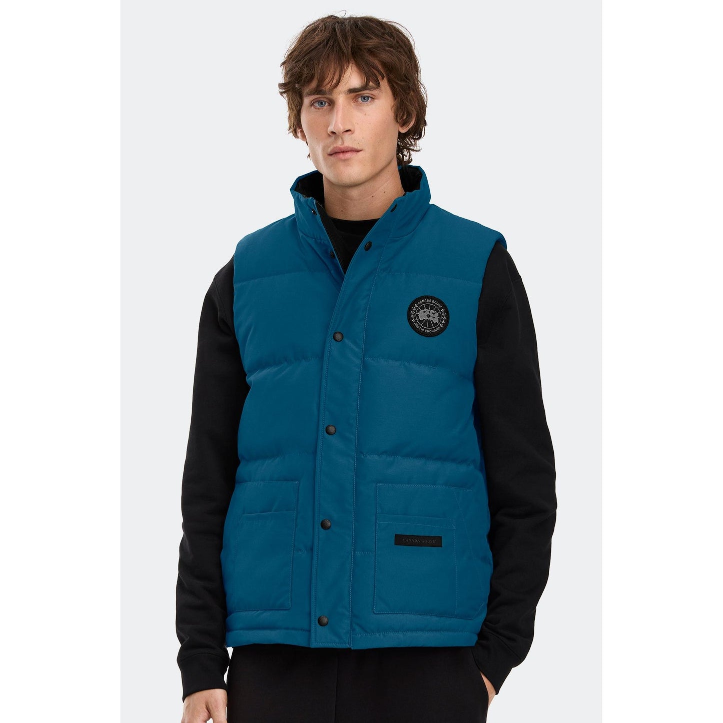 FREESTYLE CREW VEST - BLACK DISC-MENS VESTS-CANADA GOOSE-JB Evans Fashions & Footwear