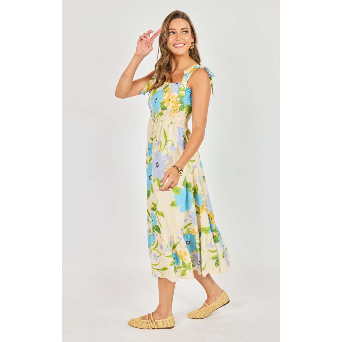 FRESH CUT MIDI DRESS-LADIES DRESSES & JUMPERS-SADIE & SAGE-JB Evans Fashions & Footwear