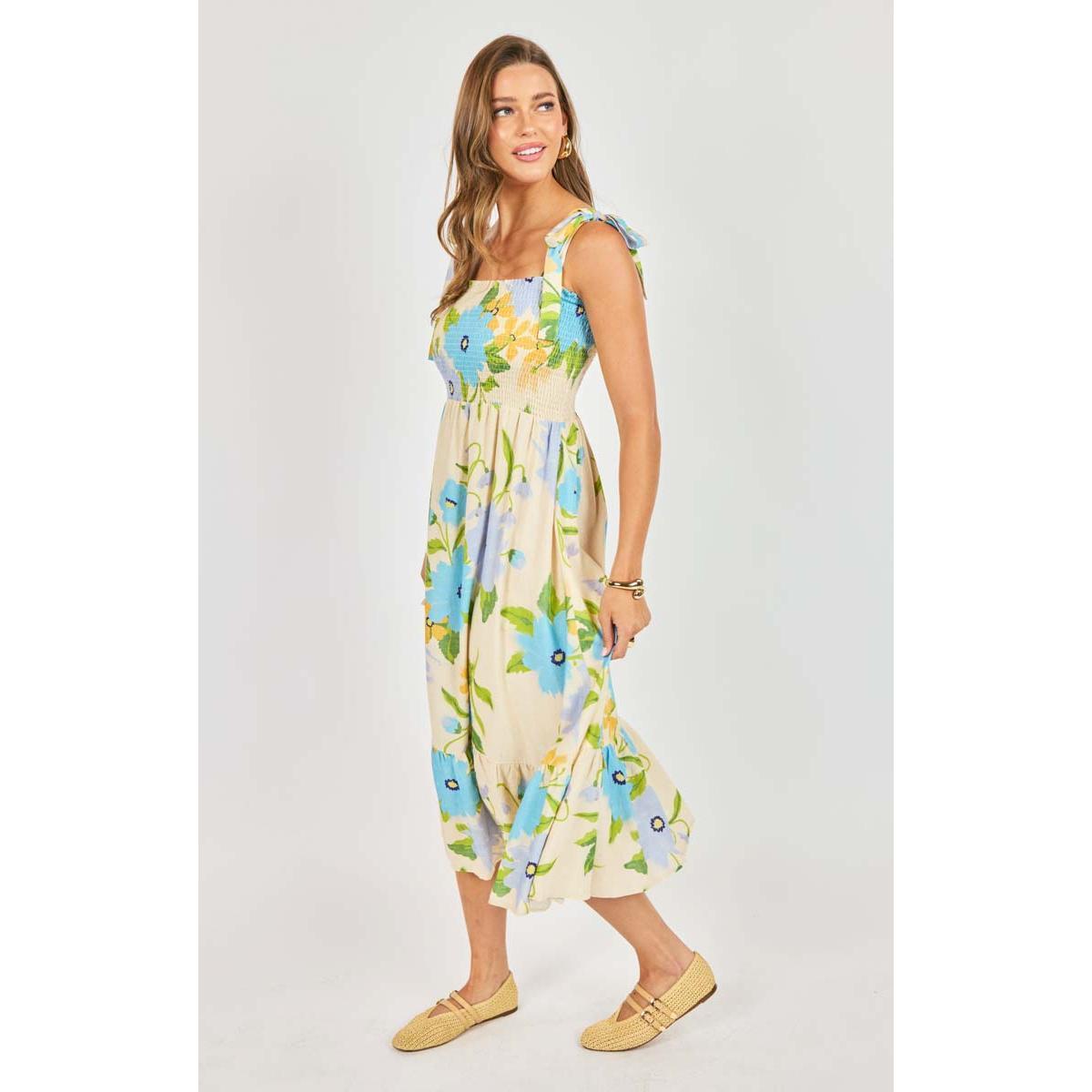 FRESH CUT MIDI DRESS-LADIES DRESSES & JUMPERS-SADIE & SAGE-JB Evans Fashions & Footwear