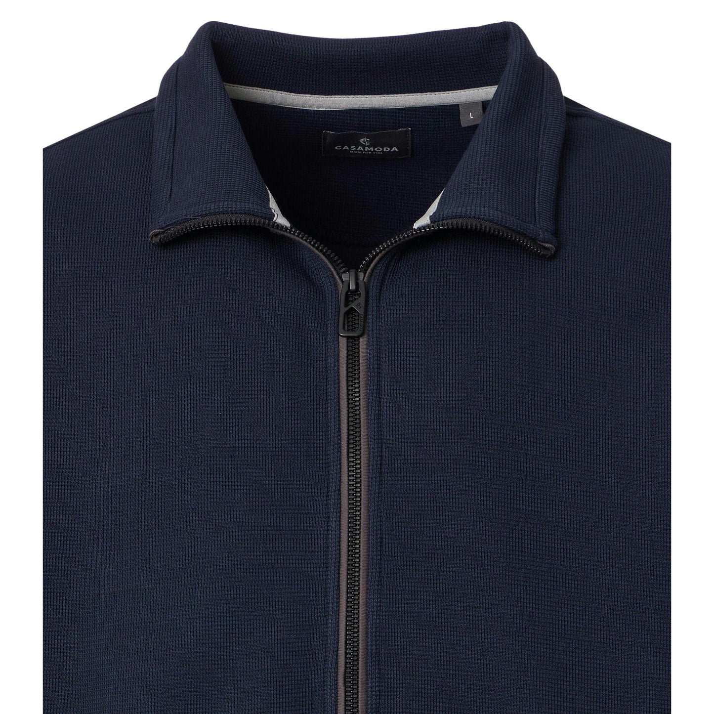 FULL ZIP FLEECE TOP-MENS SWEATERS & KNITS-CASA C MODA-JB Evans Fashions & Footwear