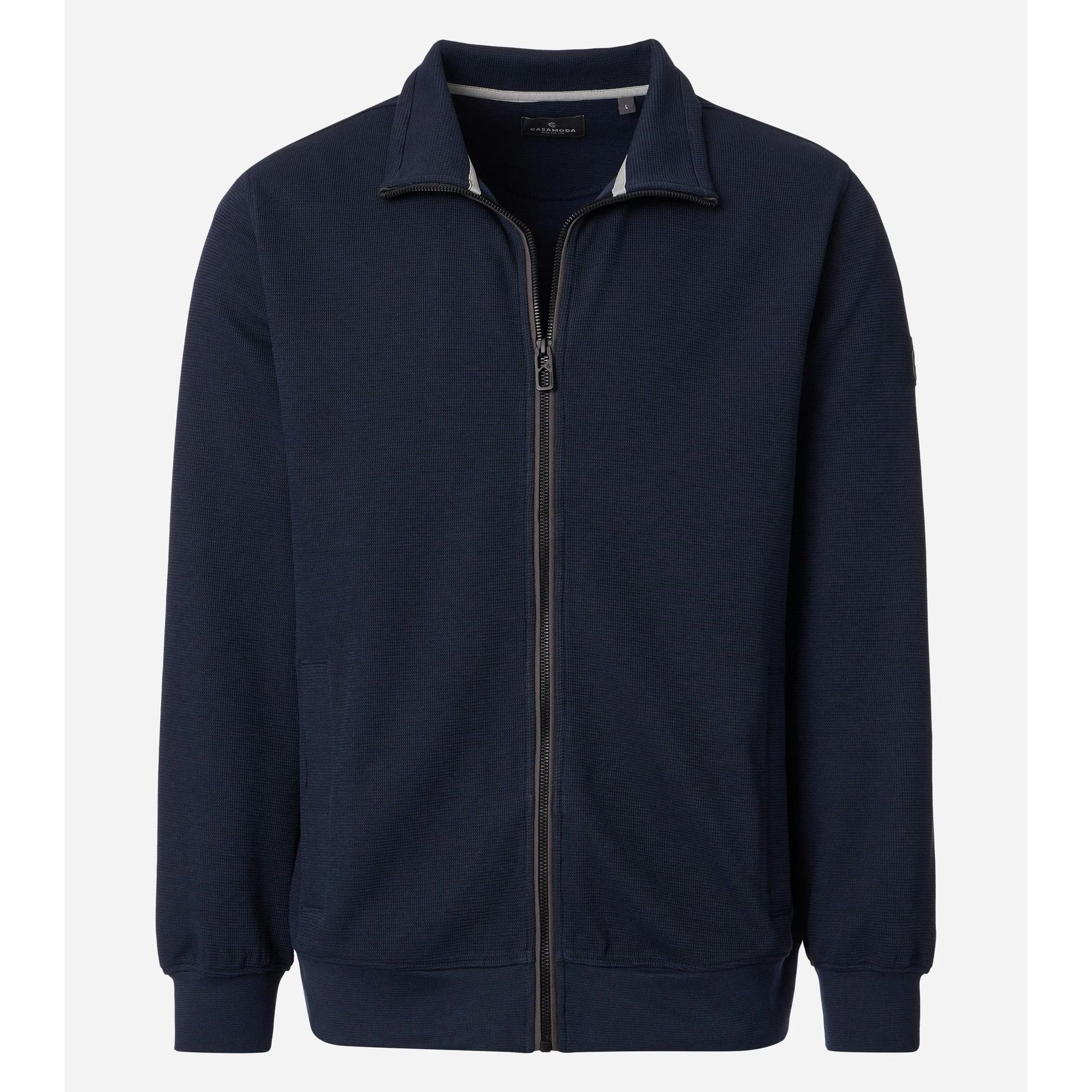 FULL ZIP FLEECE TOP-MENS SWEATERS & KNITS-CASA C MODA-JB Evans Fashions & Footwear