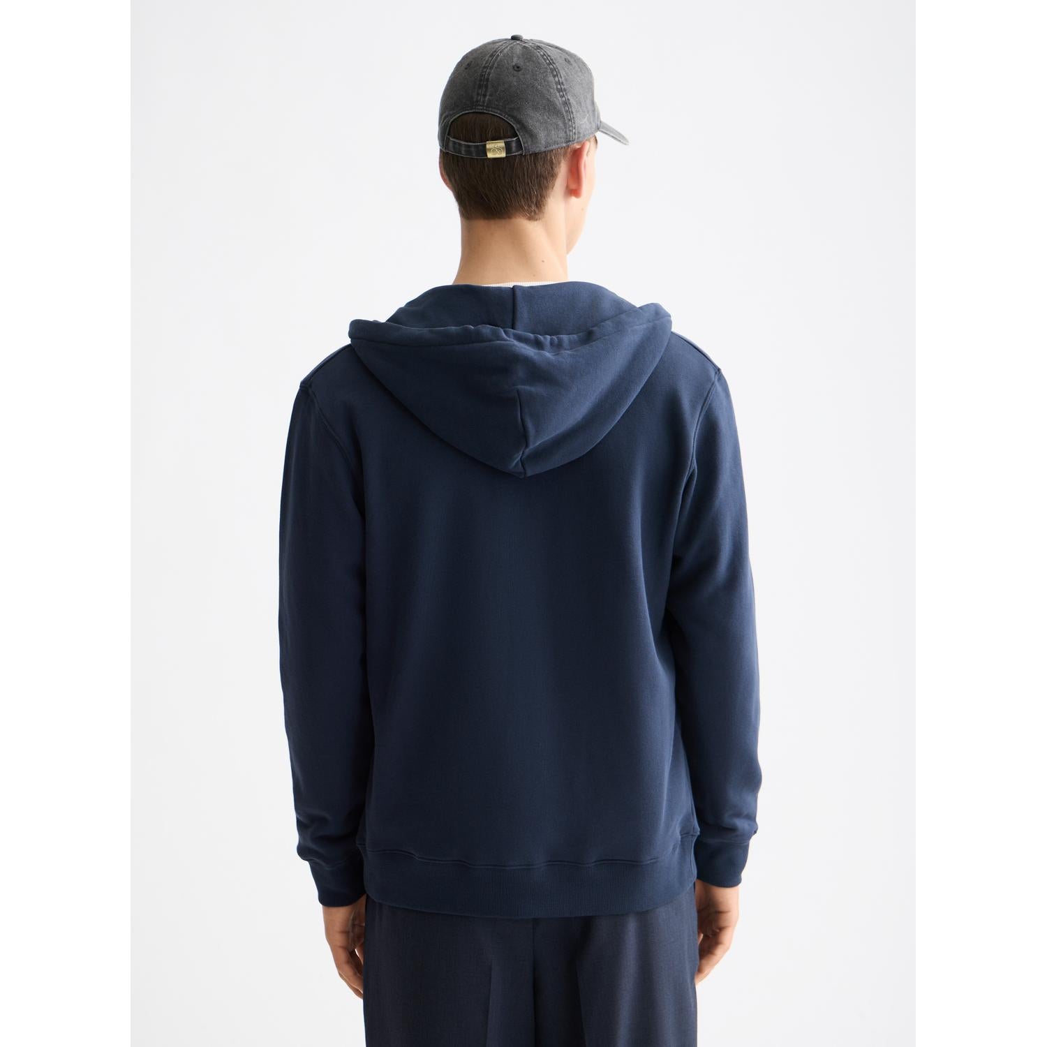 FULL ZIP LOGO HOODIE-MENS SWEATERS & KNITS-SCOTCH & SODA-JB Evans Fashions & Footwear