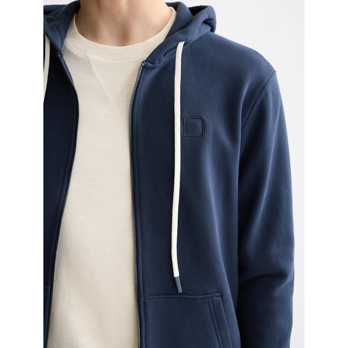 FULL ZIP LOGO HOODIE-MENS SWEATERS & KNITS-SCOTCH & SODA-JB Evans Fashions & Footwear