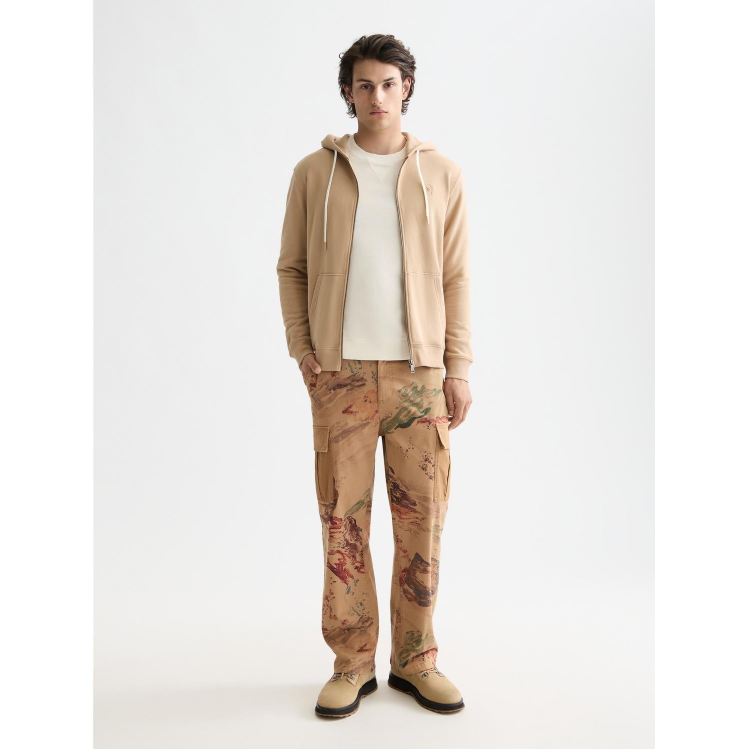 FULL ZIP LOGO HOODIE-MENS SWEATERS & KNITS-SCOTCH & SODA-JB Evans Fashions & Footwear