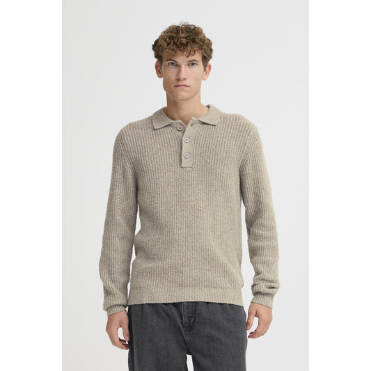 GAHN 1X1 RIB POLO KNIT SWEATER-MENS SWEATERS & KNITS-CASUAL FRIDAY-JB Evans Fashions & Footwear