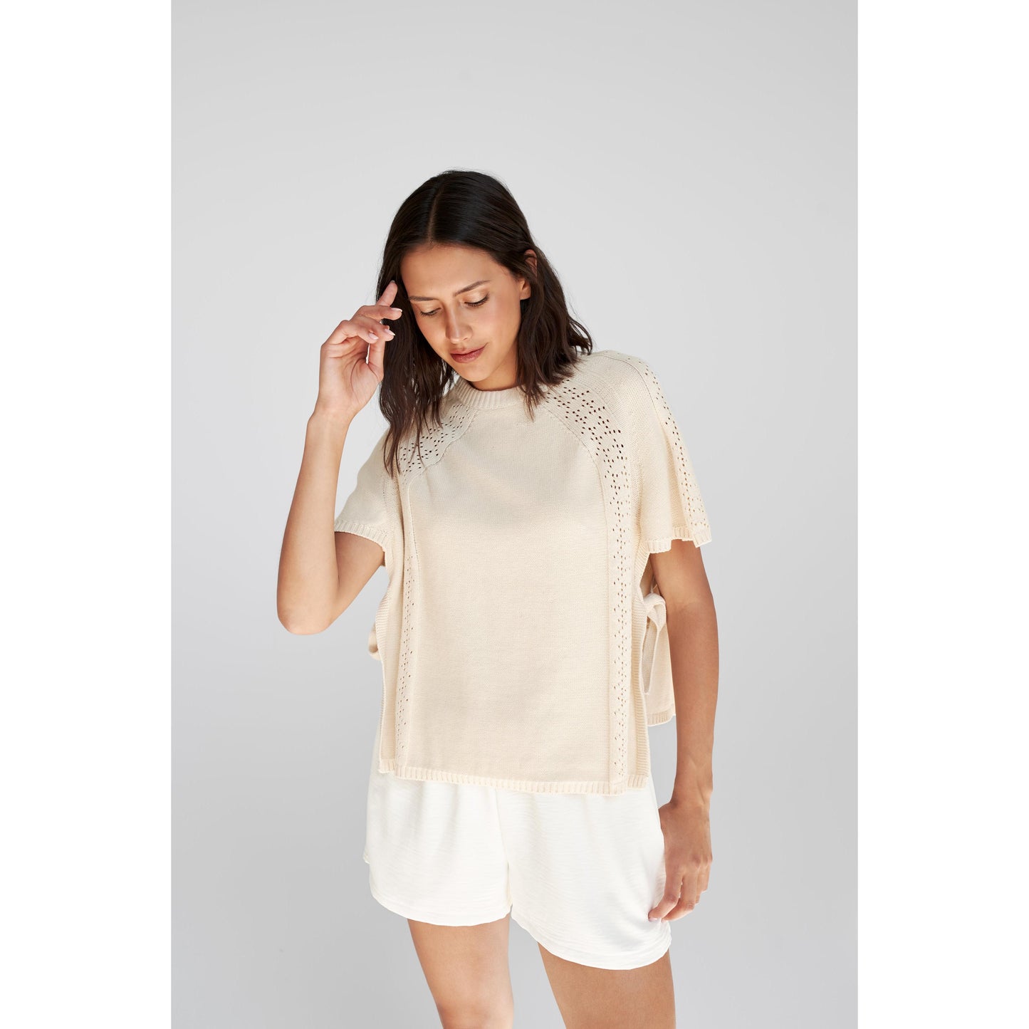 GALA SHORT SLEEVE SWEATER-LADIES SWEATERS & KNITS-DAILY STORY-JB Evans Fashions & Footwear
