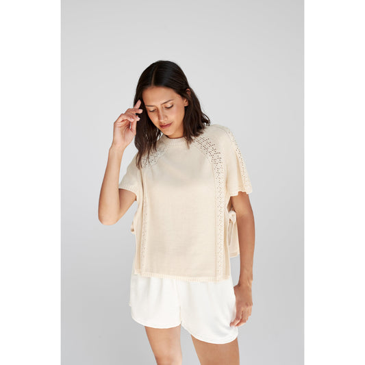 GALA SHORT SLEEVE SWEATER-LADIES SWEATERS & KNITS-DAILY STORY-JB Evans Fashions & Footwear