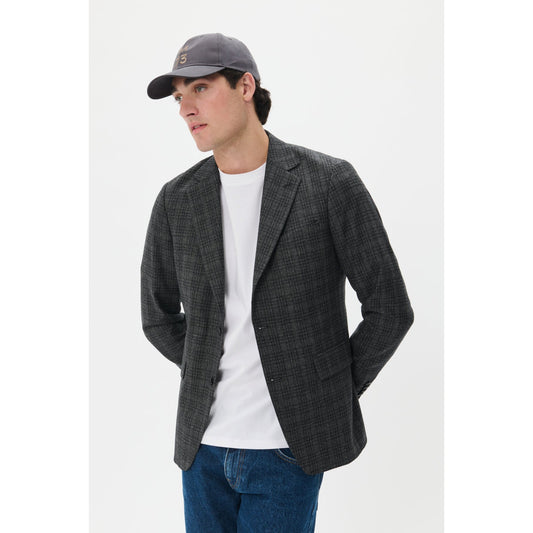 GEORGE CHECK SPORT JACKET-MENS SPORT JACKETS-MATINIQUE-JB Evans Fashions & Footwear