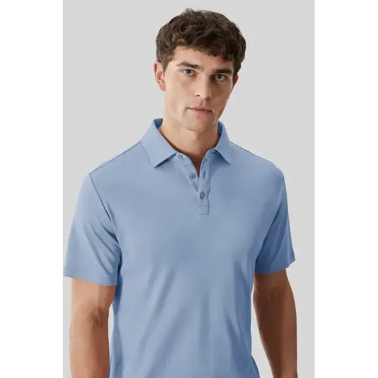 GEORGIA HERRINGBONE POLO-MENS T-SHIRTS & POLO'S-ROBERT BARAKETT-JB Evans Fashions & Footwear