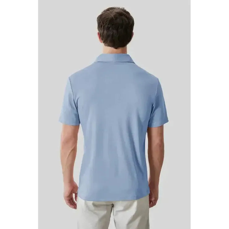 GEORGIA HERRINGBONE POLO-MENS T-SHIRTS & POLO'S-ROBERT BARAKETT-JB Evans Fashions & Footwear