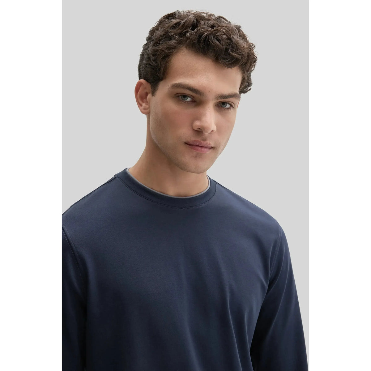 GEORGIA LS CREW DOUBLE NECK-MENS T-SHIRTS & POLO'S-ROBERT BARAKETT-JB Evans Fashions & Footwear