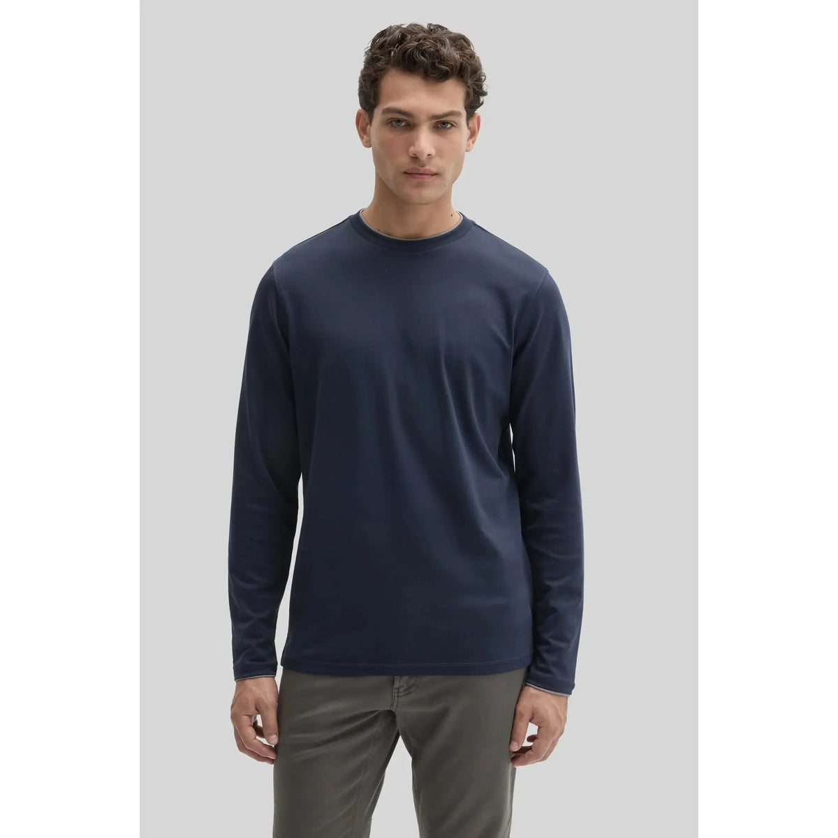 GEORGIA LS CREW DOUBLE NECK-MENS T-SHIRTS & POLO'S-ROBERT BARAKETT-JB Evans Fashions & Footwear