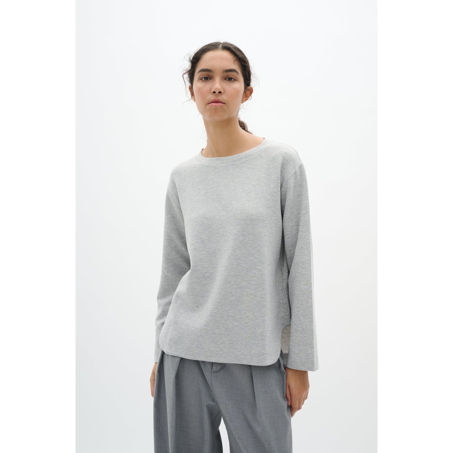 GINCENT MELANGE CREW NECK-LADIES TOPS-INWEAR-JB Evans Fashions & Footwear