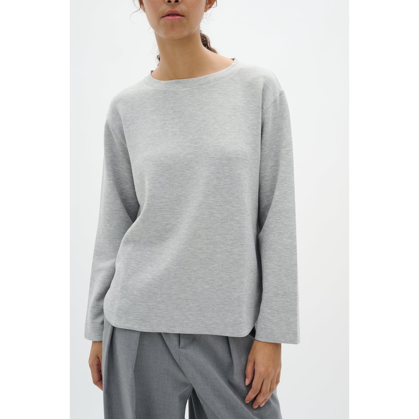 GINCENT MELANGE CREW NECK-LADIES TOPS-INWEAR-JB Evans Fashions & Footwear