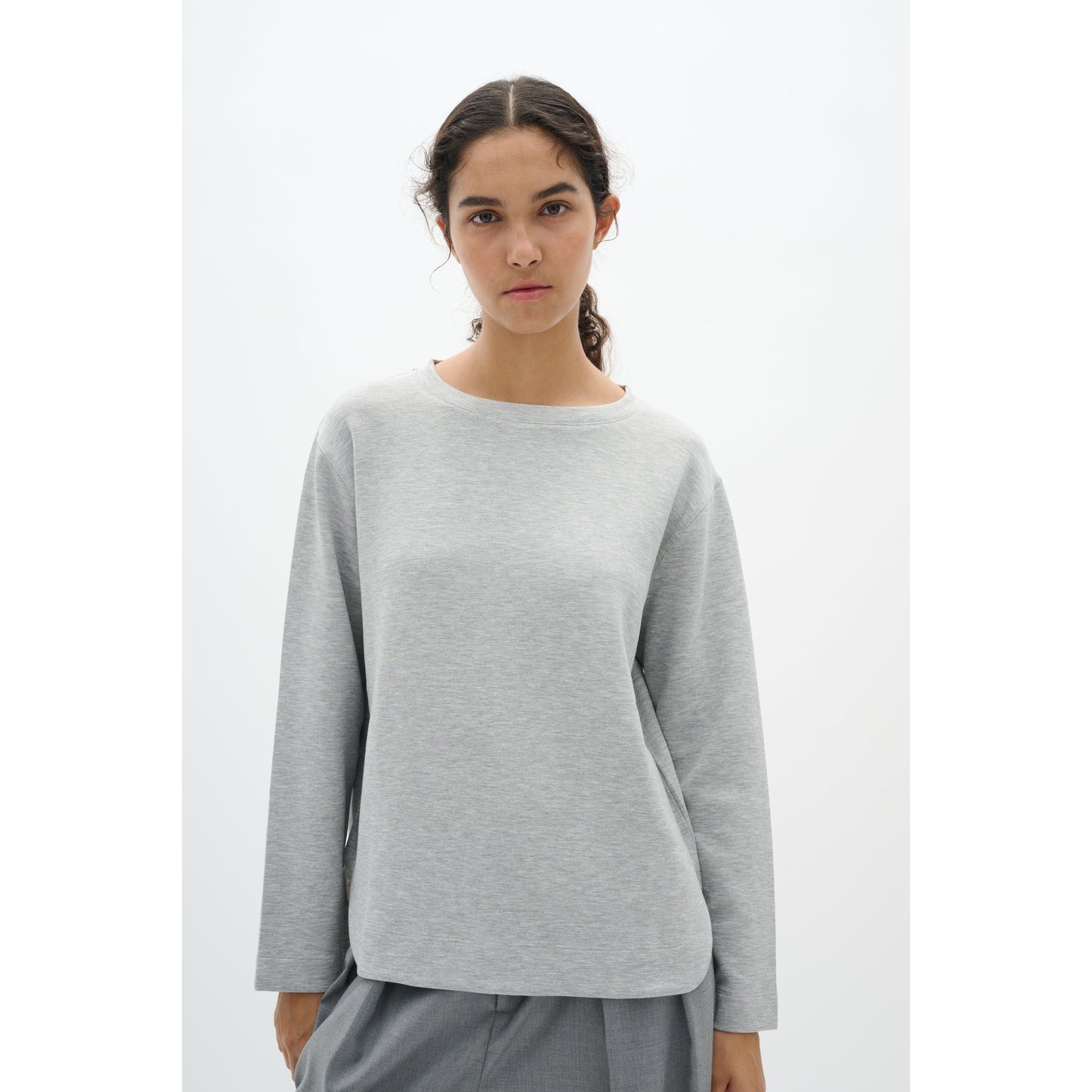 GINCENT MELANGE CREW NECK-LADIES TOPS-INWEAR-JB Evans Fashions & Footwear