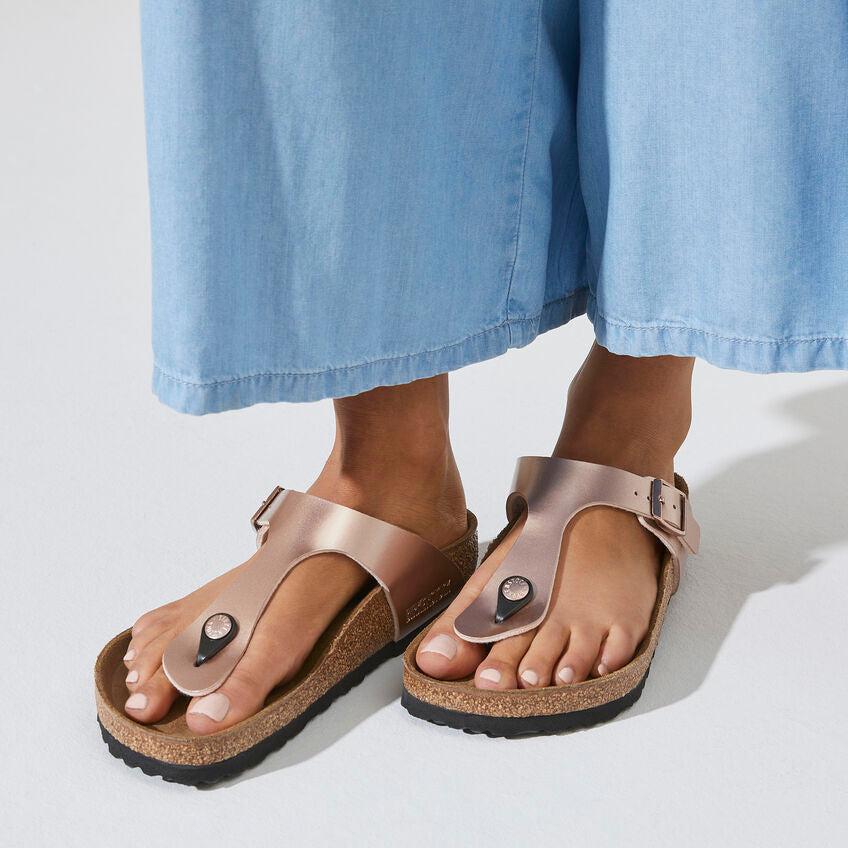 GIZEH BF METALLIC COPPER-SANDALS-BIRKENSTOCK-JB Evans Fashions & Footwear