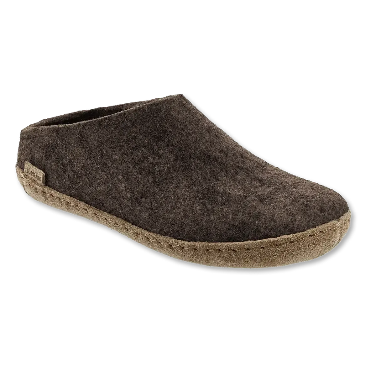 GLERUP SLIP ON LEATHER SOLE CHESTNUT-SLIPPERS-GLERUPS-JB Evans Fashions & Footwear