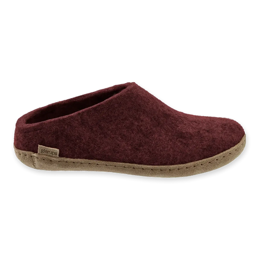 GLERUPS SLIP ON LEATHER BEET-UNISEX SLIPPERS-GLERUPS-JB Evans Fashions & Footwear