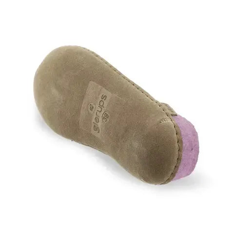 GLERUPS SLIP ON LEATHER FLOWER-UNISEX SLIPPERS-GLERUPS-JB Evans Fashions & Footwear