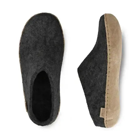 GLERUPS SLIP ON LEATHER SOLE-UNISEX SLIPPERS-GLERUPS-JB Evans Fashions & Footwear