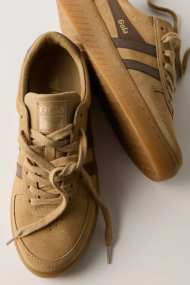 GRANDSLAM SUEDE TRAINER-LADIES SNEAKERS-GOLA-JB Evans Fashions & Footwear