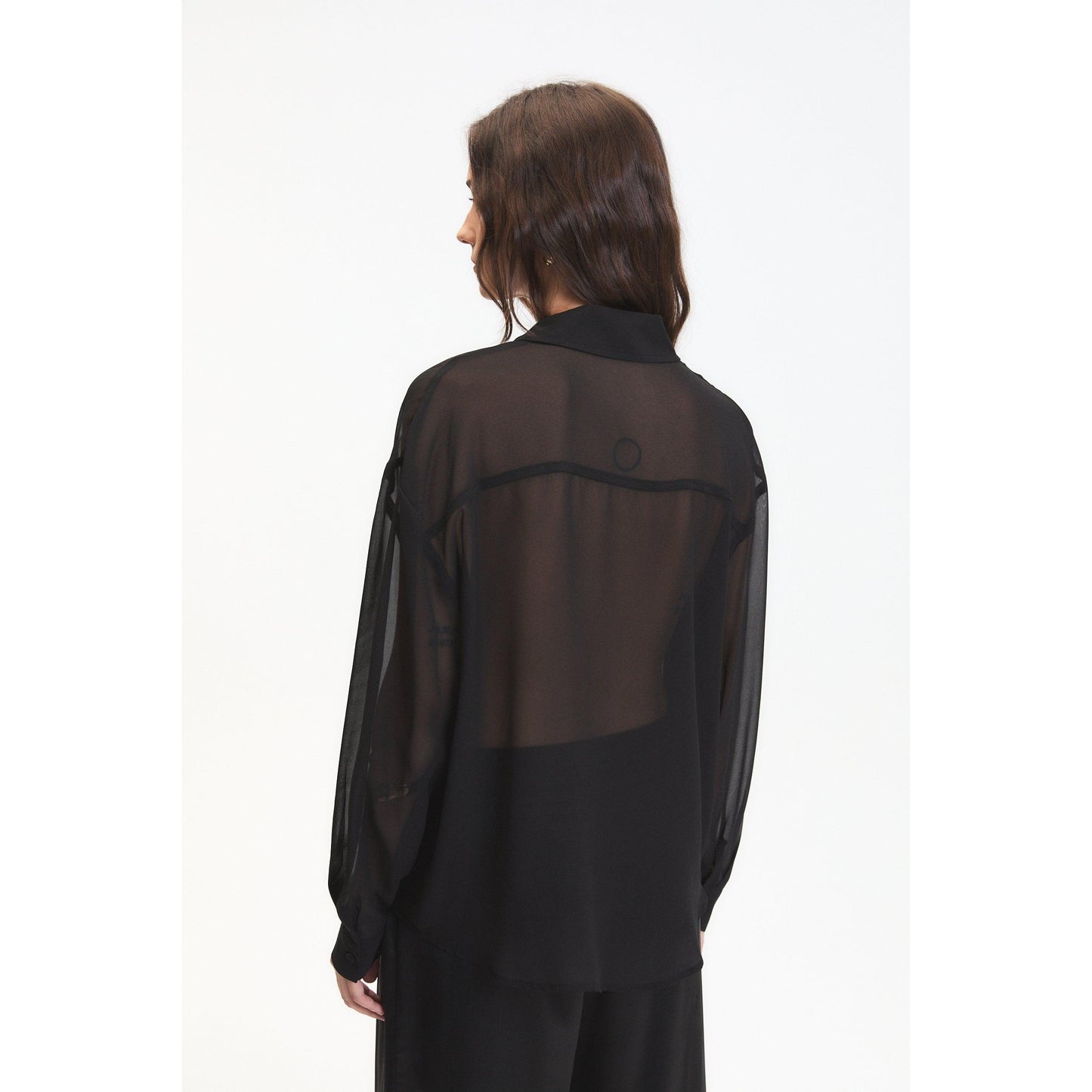 GRAYSON SHEER SHIRT-LADIES TOPS-DELUC-JB Evans Fashions & Footwear