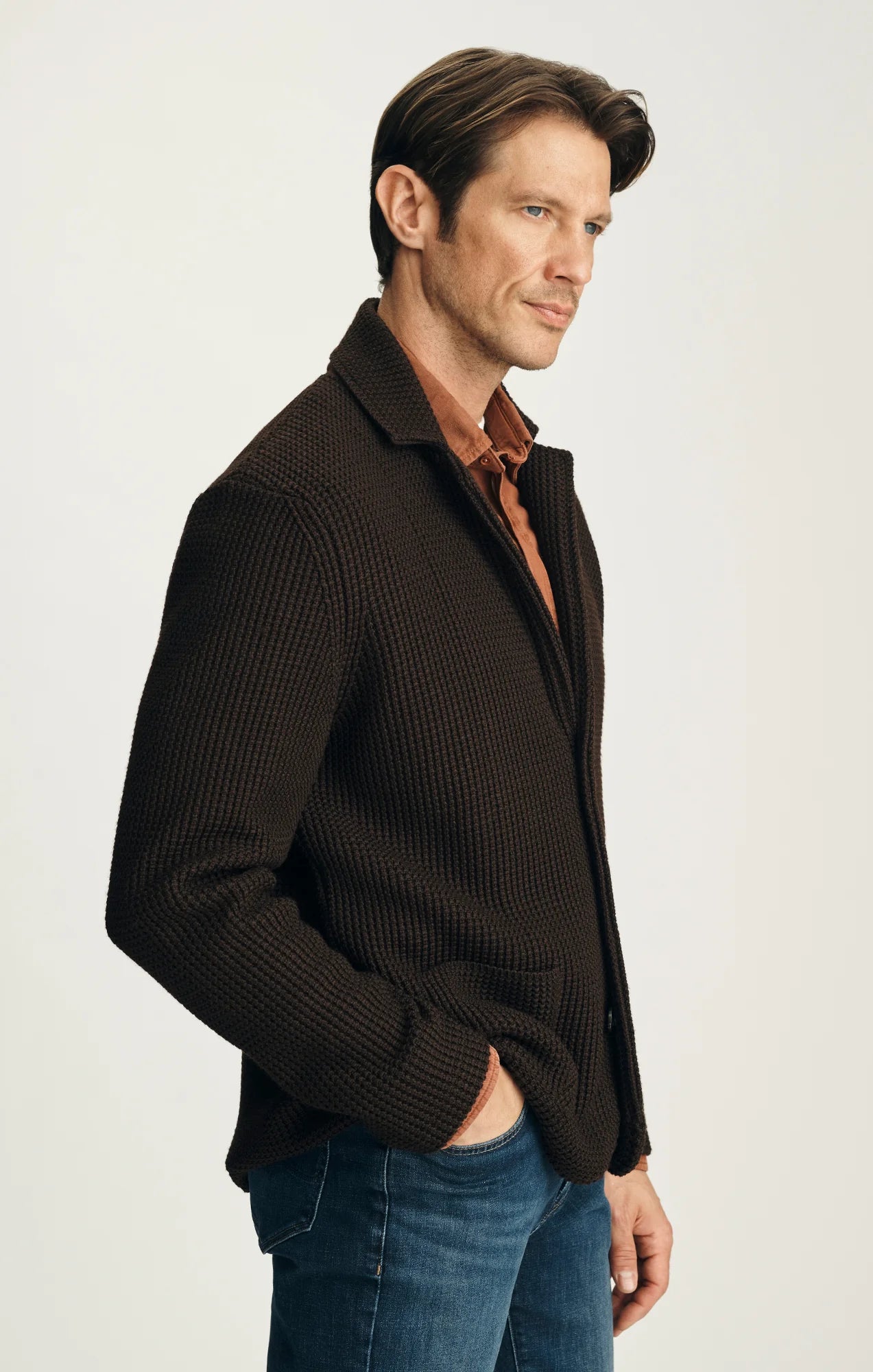 BIRCH SWEATER BLAZER BROWN